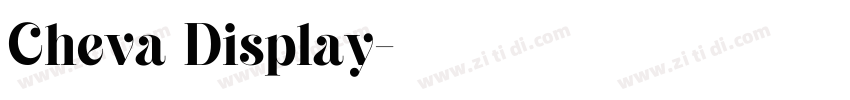 Cheva Display字体转换